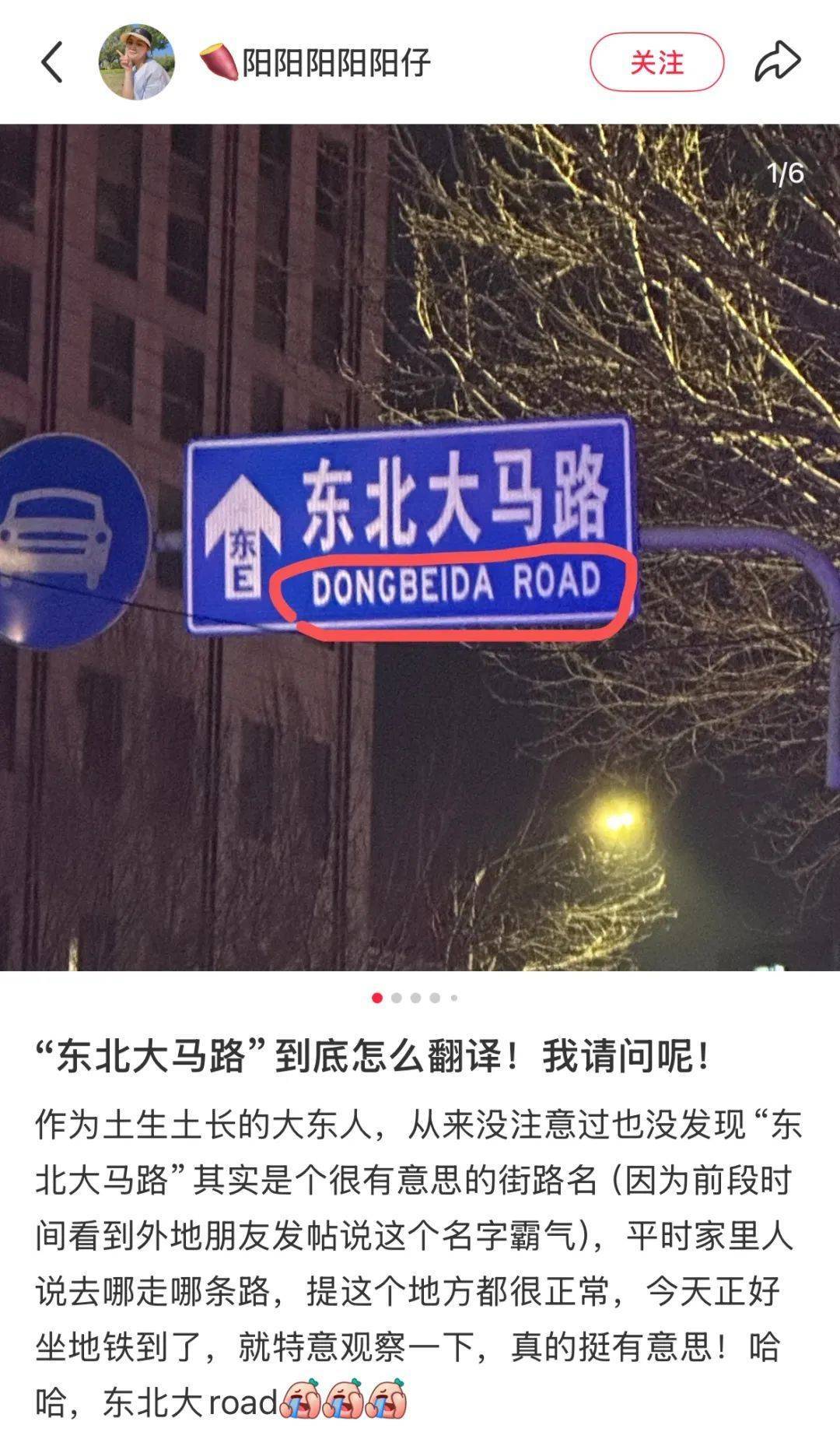“東北大馬路”到底該咋翻譯？:翻譯